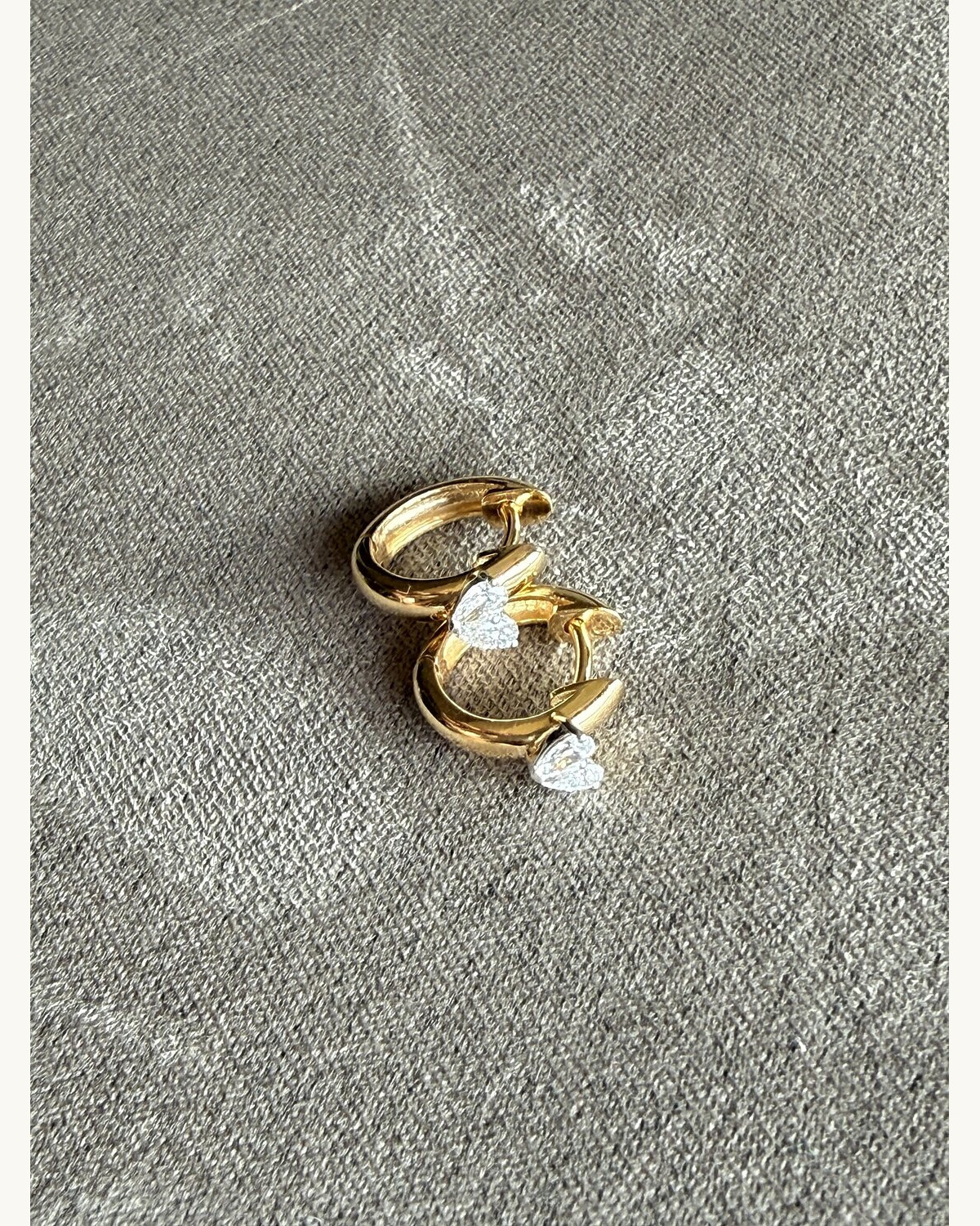 Gold Heart Twist Ring